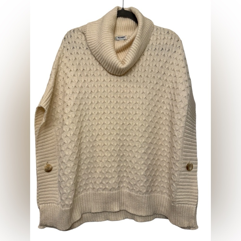 Old Navy Cowl Neck Poncho Sweater M/L